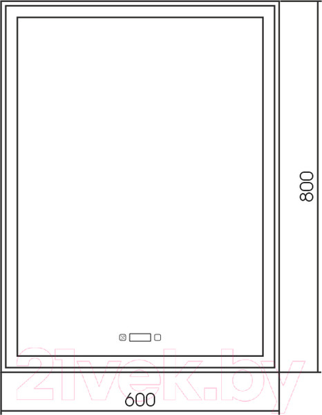 Изображение товара Зеркало Silver Mirrors Рига 60x80 / LED-00002633