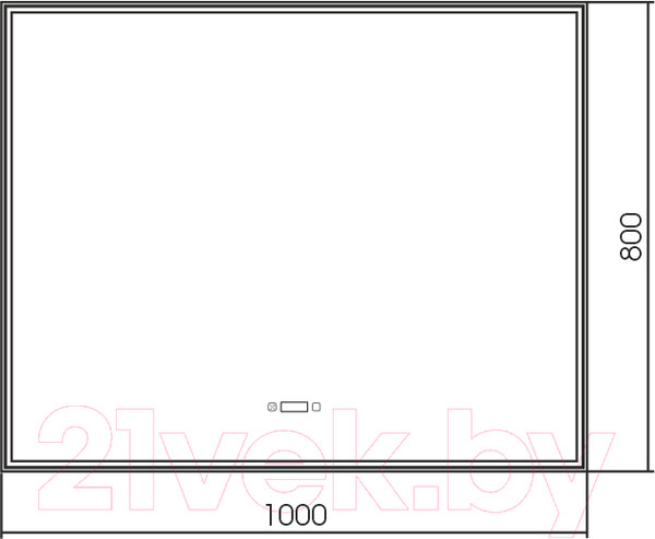 Изображение товара Зеркало Silver Mirrors Сантана 100x80 / LED-00002621