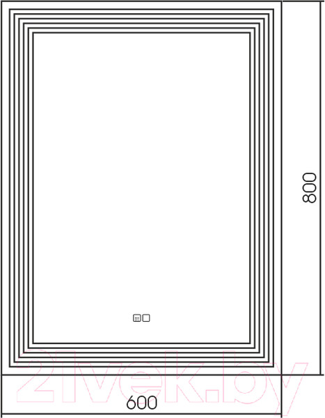 Изображение товара Зеркало Silver Mirrors Спарта 60x80 / ФР-00001750