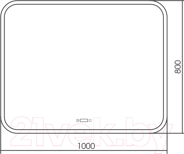 Изображение товара Зеркало Silver Mirrors Стив 100x80 / LED-00002632