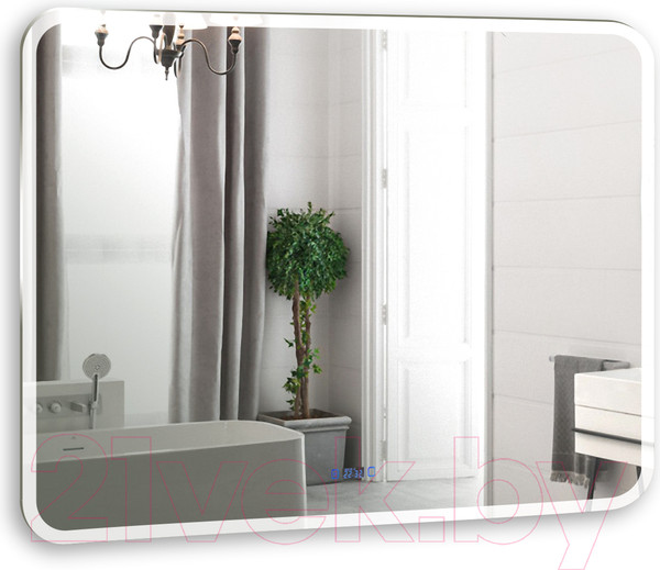 Изображение товара Зеркало Silver Mirrors Стив 100x80 / LED-00002632