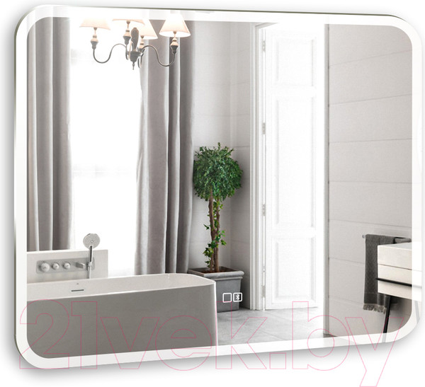 Изображение товара Зеркало Silver Mirrors Стив 80x68 / LED-00002334