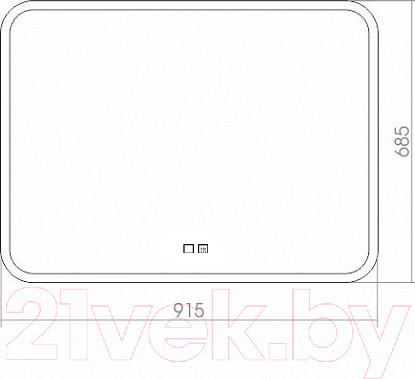 Изображение товара Зеркало Silver Mirrors Стив 91.5x68.5 / ФР-00001020