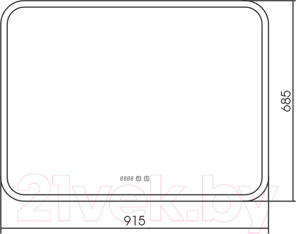 Изображение товара Зеркало Silver Mirrors Стив 91.5x68.5 / ФР-00001060