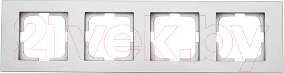 Изображение товара Рамка для выключателей и розеток Ovivo Grano 400-100000-228 (серебристый)