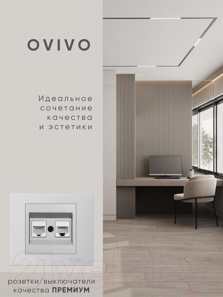 Изображение товара Розетка Ovivo 600-000310-230 (серебристый)