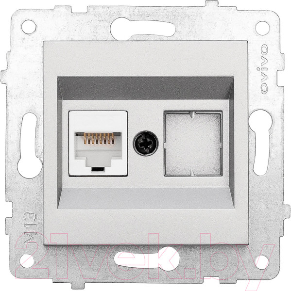 Изображение товара Розетка Ovivo 600-000310-229 (серебристый)