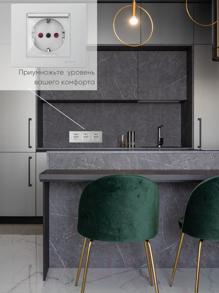 Изображение товара Розетка Ovivo 600-000310-243 (серебристый)