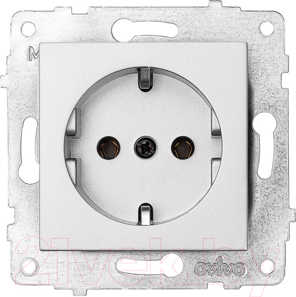 Изображение товара Розетка Ovivo 600-000310-217 (серебристый)