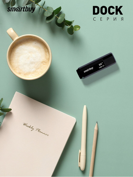 Изображение товара USB flash накопитель SmartBuy Dock Black USB 3.0 64Gb / SB64GBDK-K3
