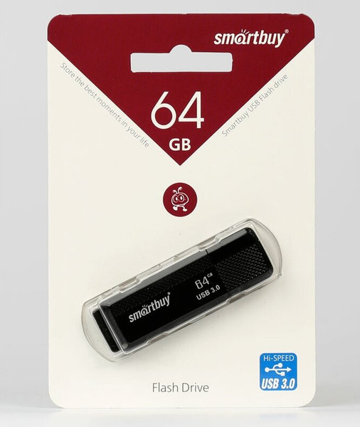 Изображение товара USB flash накопитель SmartBuy Dock Black USB 3.0 64Gb / SB64GBDK-K3
