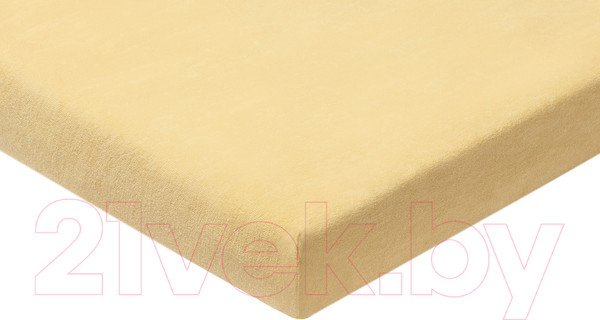 Изображение товара Простыня AlViTek Махровая на резинке 200x200x20 / ПМР-БЕ-200 (бежевый)