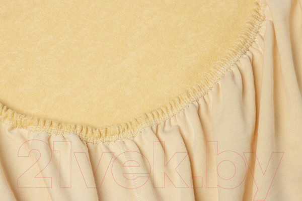 Изображение товара Простыня AlViTek Махровая на резинке 200x200x20 / ПМР-БЕ-200 (бежевый)