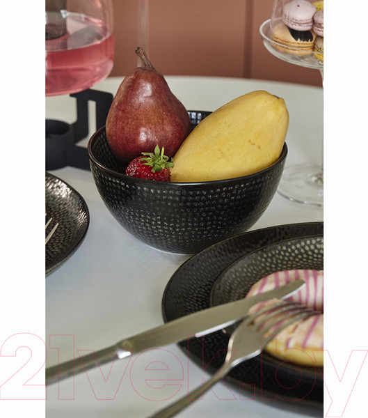 Изображение товара Набор салатников Liberty Jones Dots / LT-LJ-CBWDT-CRB-21 (2шт, черный)
