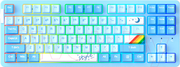 Изображение товара Клавиатура Dareu A87X (голубой/белый)
