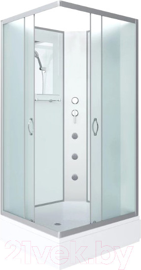 Изображение товара Душевая кабина Niagara NG-33084-14QBKG 100x80x200 (матовое стекло)