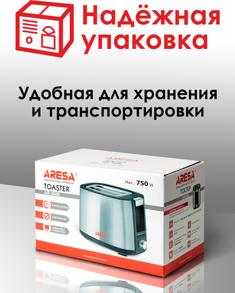 Изображение товара Тостер Aresa AR-3006