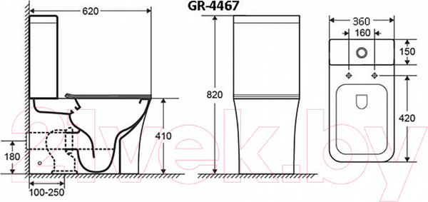 Изображение товара Унитаз напольный Grossman GR-4467S
