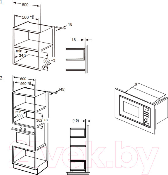 Изображение товара Микроволновая печь Weissgauff BMWO-209 PDB