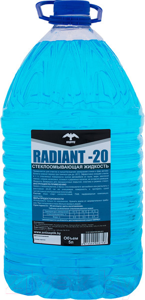 Изображение товара Жидкость стеклоомывающая Osprey Radiant -20 (5л)