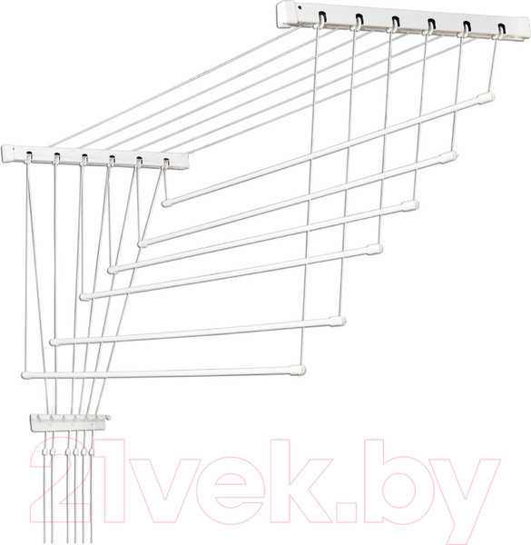 Изображение товара Сушилка для белья Comfort Alumin Group Потолочная 6 Прутьев 130см (алюминий/белый, металлическое крепление)