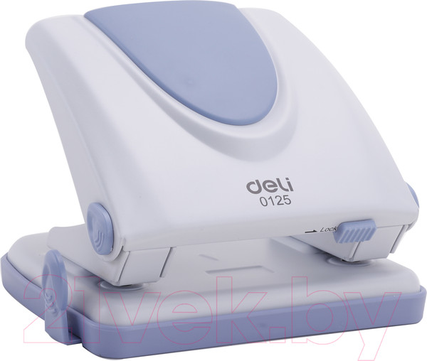Изображение товара Дырокол Deli Pro / 0125 (белый/синий)