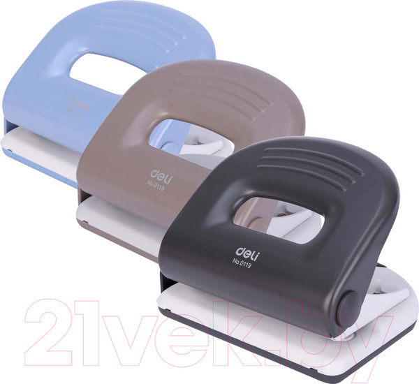 Изображение товара Дырокол Deli Pro / 0119 (серый/белый)