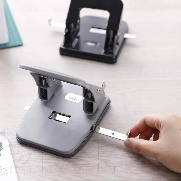 Изображение товара Дырокол Deli Pro / 0117 (серый)