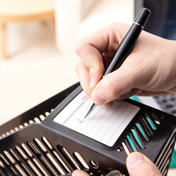 Изображение товара Лоток для бумаг Deli 9841 (черный)