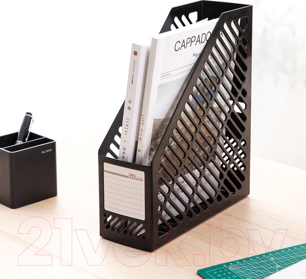 Изображение товара Лоток для бумаг Deli 9841 (черный)