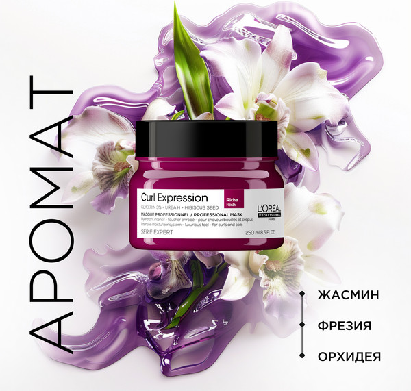 Изображение товара Маска для волос L'Oreal Professionnel Curl Expression Интенсивно увлажняющая кудрявые волосы (250мл)