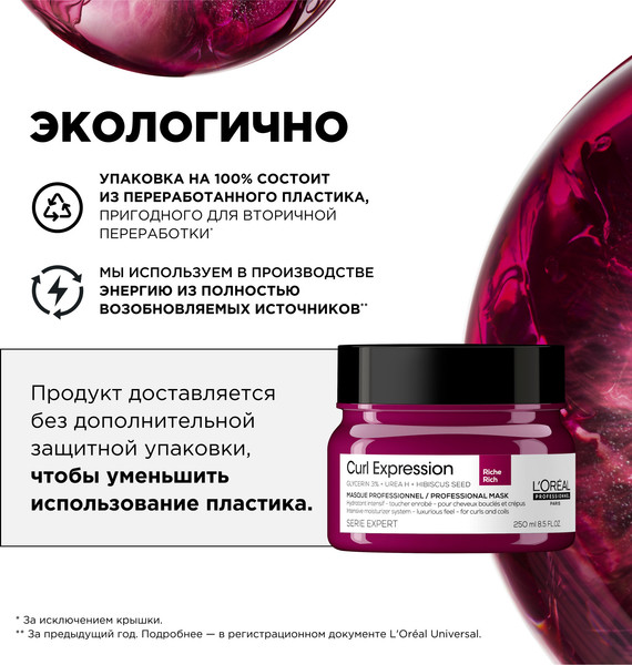 Изображение товара Маска для волос L'Oreal Professionnel Curl Expression Интенсивно увлажняющая кудрявые волосы (250мл)