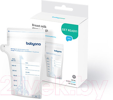 Изображение товара Набор пакетов для хранения молока BabyOno 1084 (30шт)