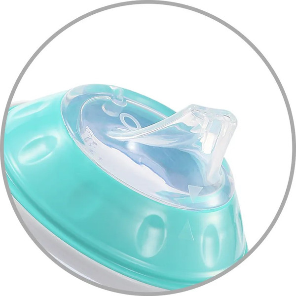 Изображение товара Поильник BabyOno Natural Nursing c мягким носиком 3м+ / 1456/01 (180мл, мятный/бирюзовый)