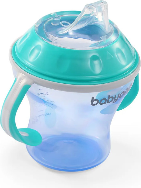 Изображение товара Поильник BabyOno Natural Nursing c мягким носиком 3м+ / 1456/01 (180мл, мятный/бирюзовый)