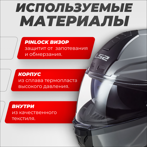 Изображение товара Мотошлем LS2 FF902 Scope Nardo (S, серый)