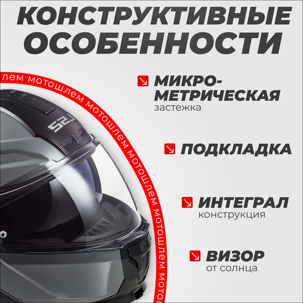 Изображение товара Мотошлем LS2 FF902 Scope Nardo (S, серый)