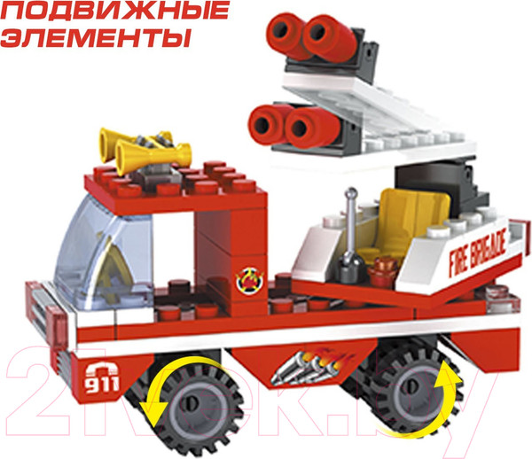 Изображение товара Конструктор Keyixing Пожарная бригада / 460600