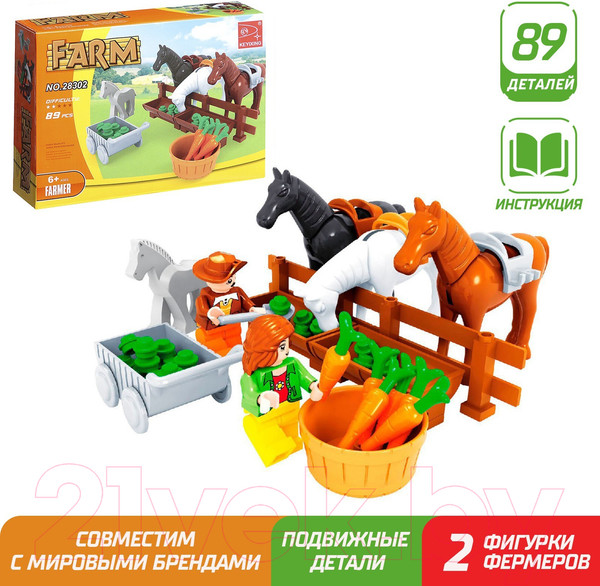 Изображение товара Конструктор Keyixing Конюшня / 884278
