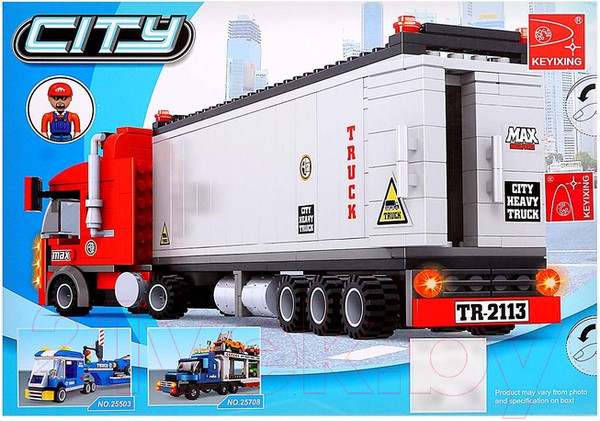 Изображение товара Конструктор Keyixing Трейлер / 884303