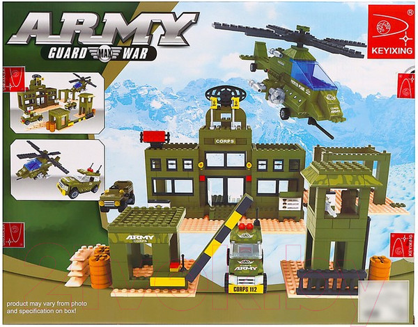 Изображение товара Конструктор Keyixing Военная база / 576080