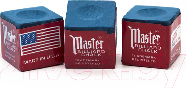 Изображение товара Мел для бильярда Tweeten Master / 45.001.12.4 (12шт, синий)