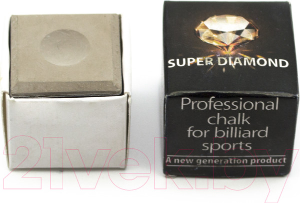 Изображение товара Мел для бильярда Super Diamond Diamond 45.002.01.0 (серый)