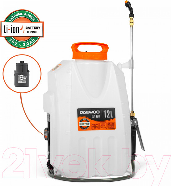 Изображение товара Опрыскиватель аккумуляторный Daewoo Power DSA 12 Li Set
