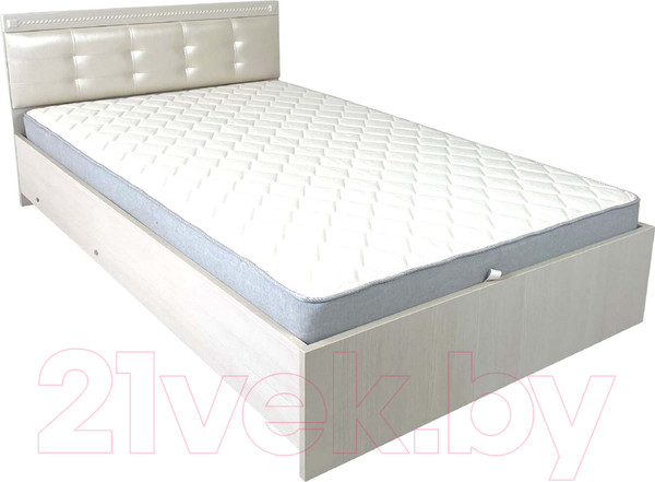 Изображение товара Полуторная кровать Аквилон Азалия №120 ПМ (бодега белый)