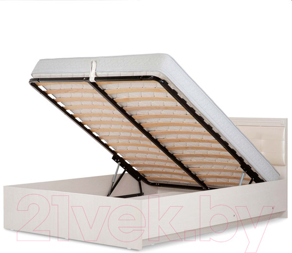 Изображение товара Полуторная кровать Аквилон Азалия №120 ПМ (бодега белый)