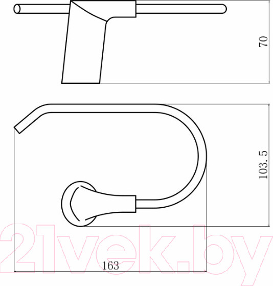Изображение товара Держатель для туалетной бумаги Fashun A1803-3-21