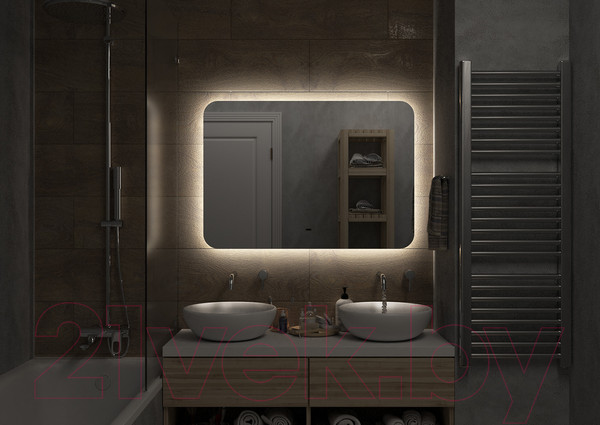 Изображение товара Зеркало Misty Адхил 100 / АДХ-02-100/70-14