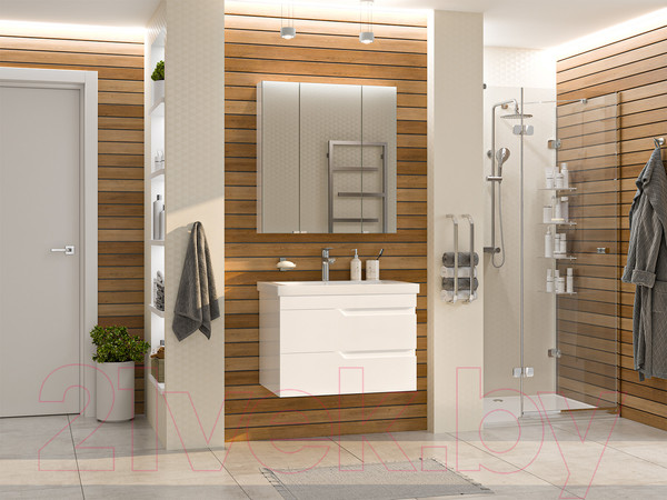 Изображение товара Тумба под умывальник Misty Софт 75 / П-Соф-01075-011П2Я