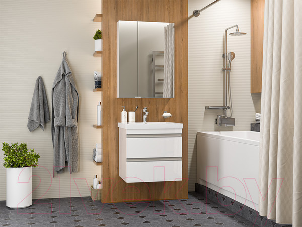 Изображение товара Тумба под умывальник Misty Ингрид 60 / П-Инг-01060-011П2Я